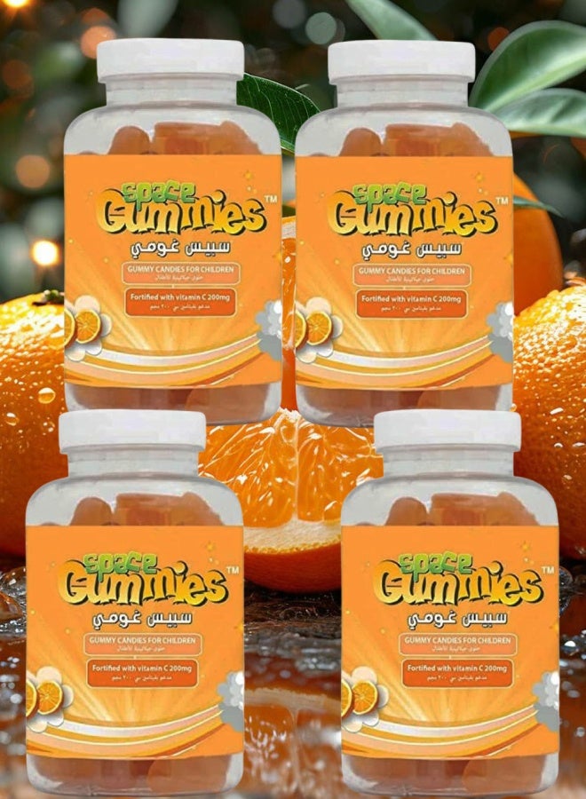 SPACE GUMMIES 4 Pieces Space Gummies Vitamin C 60 Gummies - Image 1